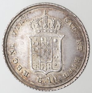 reverse: Napoli. Ferdinando II. 1830-1859. Carlino 1855. Ag. 