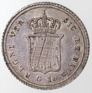 reverse: Napoli. Ferdinando II. 1830-1859. Carlino  1859. Ag. 