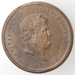 obverse: Napoli. Ferdinando II. 1830-1859. 10 Tornesi 1851. Ae. 