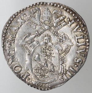 obverse: Ancona. Giulio III. 1550-1555. Giulio. Ag. 