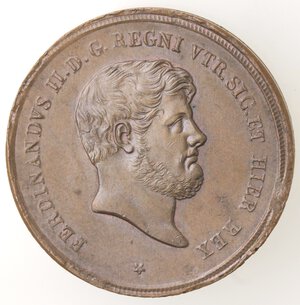 obverse: Napoli. Ferdinando II. 1830-1859. 10 Tornesi 1856. Ae. 