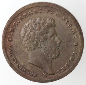 obverse: Napoli. Ferdinando II. 1830-1859. 2 Tornesi 1858. Ae. 