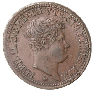 obverse: Napoli. Ferdinando II. 1830-1859. Tornese 1833. Ae.