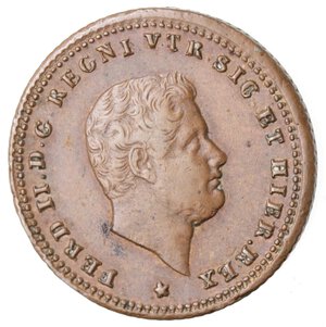 obverse: Napoli. Ferdinando II. 1830-1859. Tornese 1852. Ae. 