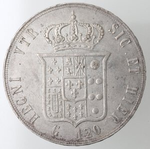 reverse: Napoli. Francesco II. 1859-1861. Piastra 1859. Ag. 