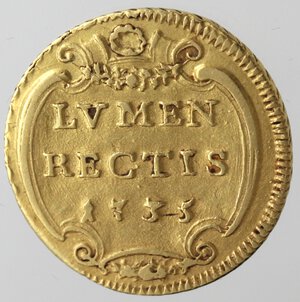 reverse: Roma. Clemente XII. 1730-1740. Scudo 1735 A. V. Au. 