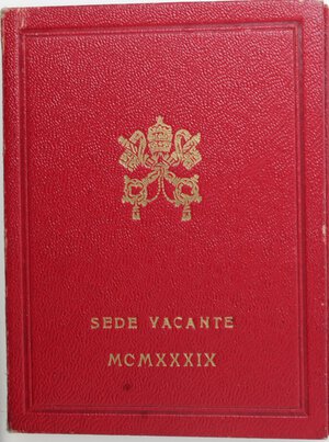 obverse: Roma. Vaticano. Sede Vacante 1939. 10 e 5 lire. Ag. 