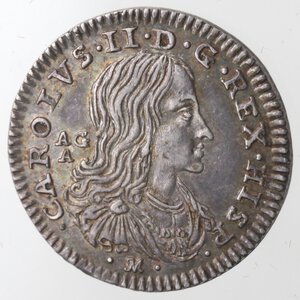 obverse: Napoli. Carlo II. 1674-1700. 8 Grana 1688. Ag. 