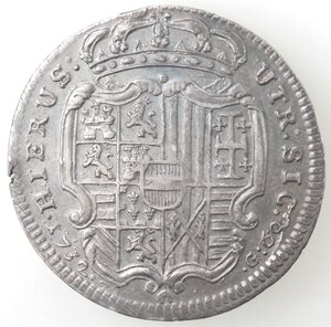 reverse: Napoli. Carlo VI. 1711-1734. Mezza Piastra 1732. Ag. 