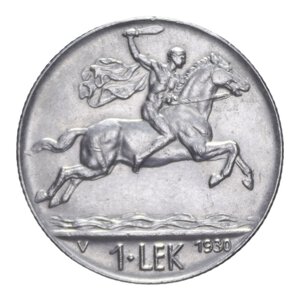 reverse: ALBANIA 1 LEK 1930 VIENNA NI 7,98 GR. SPL-FDC