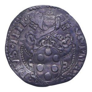 obverse: ROMA PIO IV (1559-1565) GIULIO AG. 2,83 GR. BB