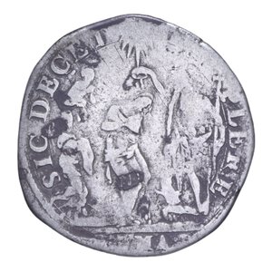 reverse: ROMA GREGORIO XIII (1572-1585) TESTONE A. X AG. 9,02 GR. MB-BB