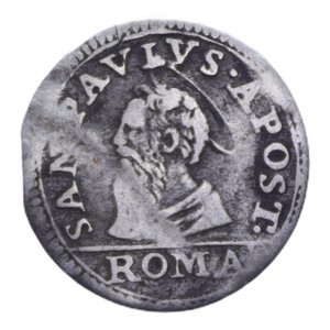 reverse: ROMA INNOCENZO XI (1676-1689) MEZZO GROSSO 1686 AG. 0,51 GR. qBB