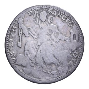 reverse: ROMA PIO VI (1775-1799) DOPPIO GIULIO 1777 AG. 5,03 GR. MB+