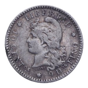 reverse: ARGENTINA 10 CENTAVOS 1883 AG. 2,44 GR. BB