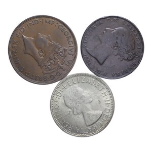 obverse: AUSTRALIA JERSEY LOTTO 3 MONETE CON AG. VARIE CONSERVAZIONI