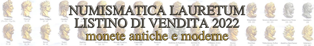 Banner Numismatica Lauretum - listino di vendita 2022