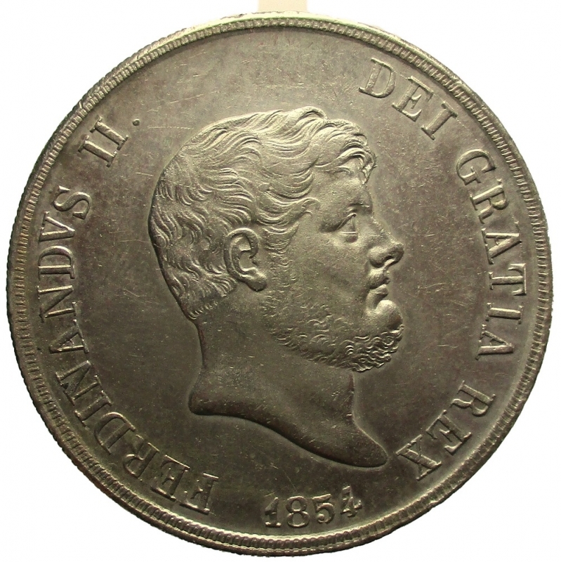 obverse: 120 Grana Ferdinando II   1854