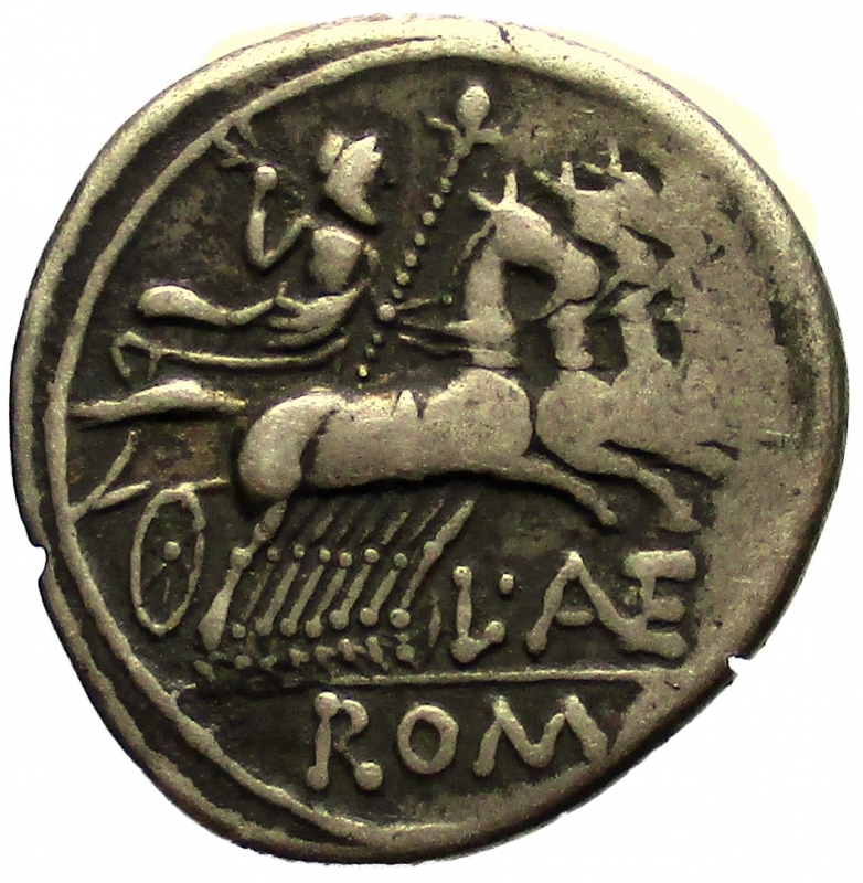 reverse: Repubblica Romana. Gens Antestia. Lucius Antestius Gragulus. 136 a.C. Denario