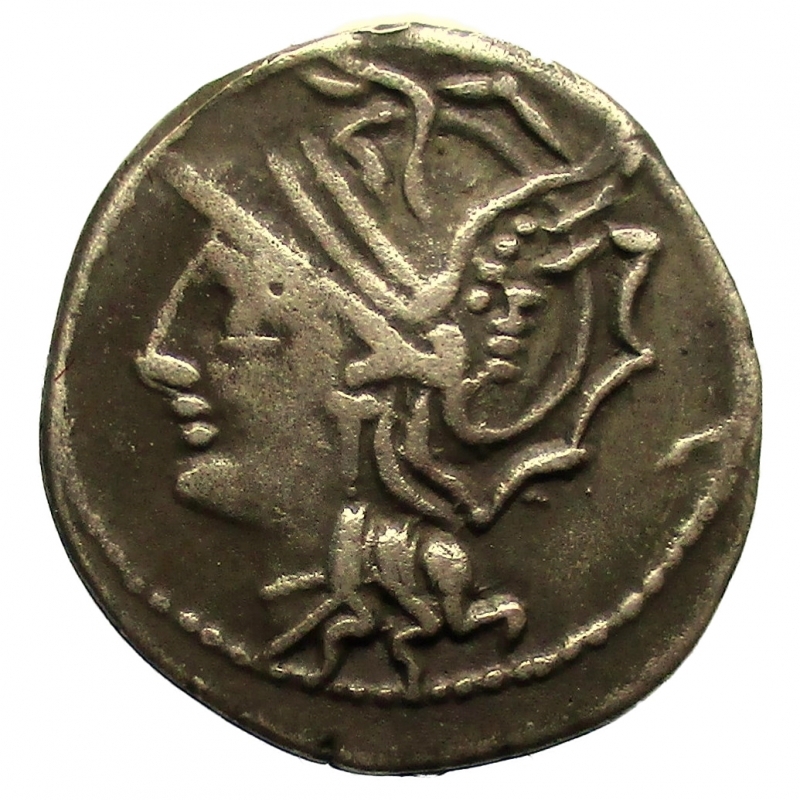 obverse: Repubblica Romana. Gens Appuleia. L.Appuleius Saturninus. 104 a.C. Denario.