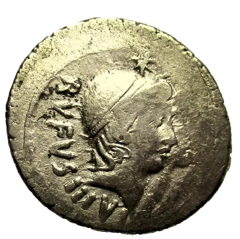 obverse: Repubblica Romana. Mn. Cordius Rufus, Denario, Roma, 46 a.C.