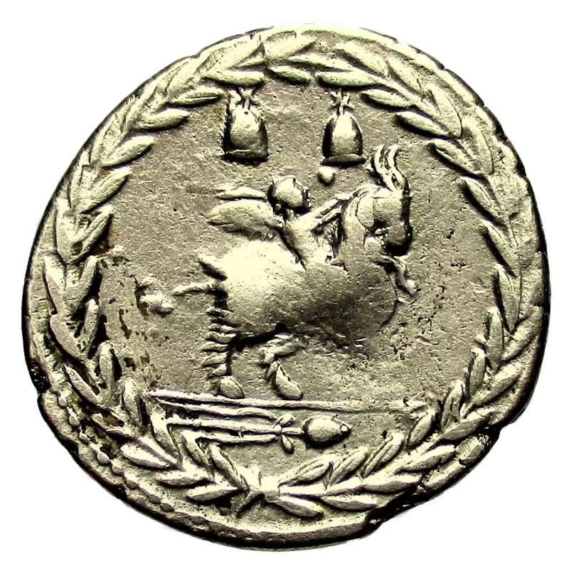 reverse: Repubblica Romana. Gens Fonteia. Mn. Fonteius. ca 85 a.C. Denario. Ag