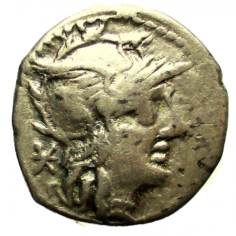 obverse: Repubblica Romana. Gens Minucia. Caius Minucius Augurinus. 135 a.C. Denario. Ag. 