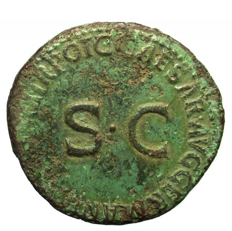reverse: Impero Romano  Germanico, fratello di Claudio. (morto nel 19 d.C.). Asse.