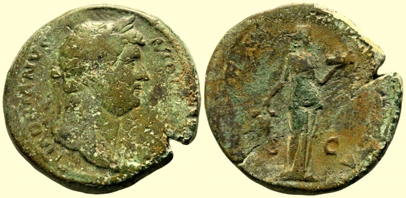 obverse: Impero Romano. Adriano 117-138 d.C.