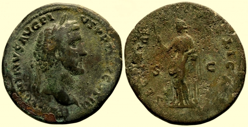 obverse: Impero Romano. Antonino Pio. 138-161 d.C. 