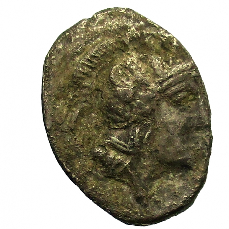 obverse: Mondo Greco. Lucania, Thourioi  400-350 a.C. Triobolo