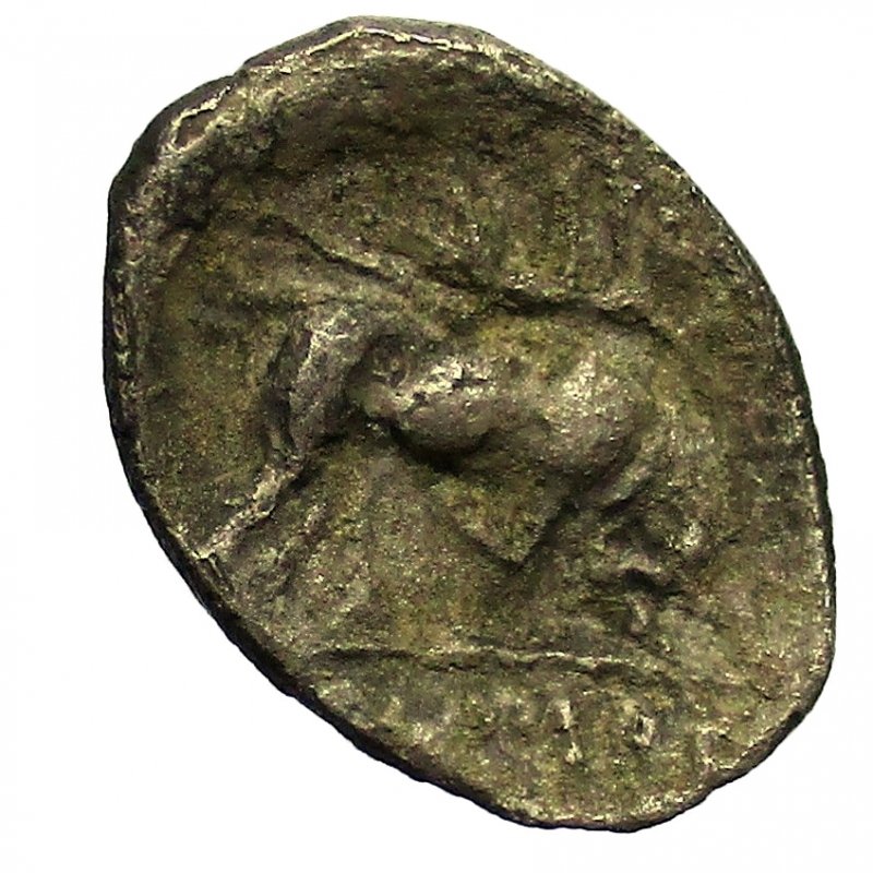 reverse: Mondo Greco. Lucania, Thourioi  400-350 a.C. Triobolo