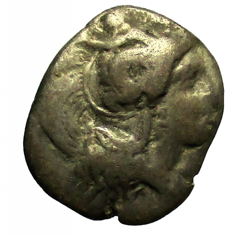 obverse: Mondo Greco. Lucania, Thourioi  400-350 a.C. Triobolo