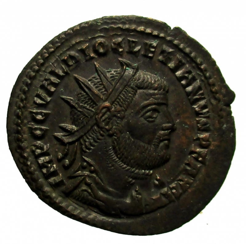 obverse: Impero Romano Diocleziano 284-305 d.C. Antoniniano