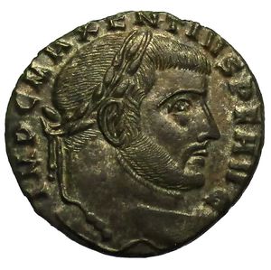 obverse: Impero Romano. Massenzio. 306-312 d.C. Follis.