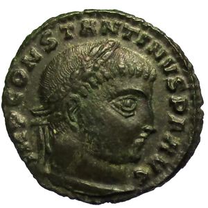 obverse: Impero Romano. Costantino I. 306-337 d.C. Follis.