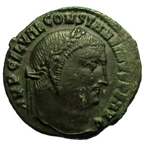 obverse: Impero Romano. Costantino I. 306-337 d.C. Follis.