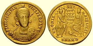 obverse: Impero Romano. Costanzo II. 337-361 d.C. 