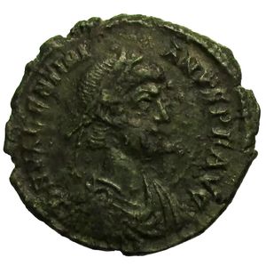 obverse: Impero Romano.Valentiniano II 375-392 d.C.
