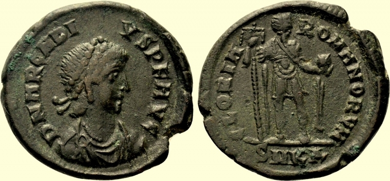 obverse: Impero Romano. Arcadio 383-408 d.C. 