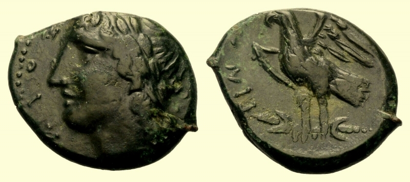 obverse: Mondo Greco. Sicilia. Mamertinoi. Oncia 288 a.C.