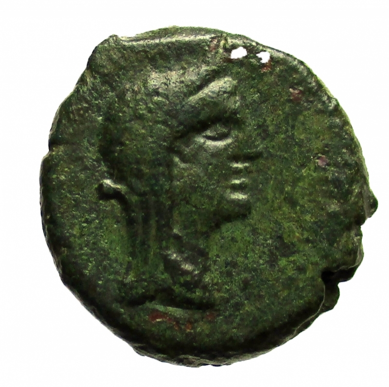 obverse: Mondo Greco. Sicilia. Menainon. 200-100 a.C.