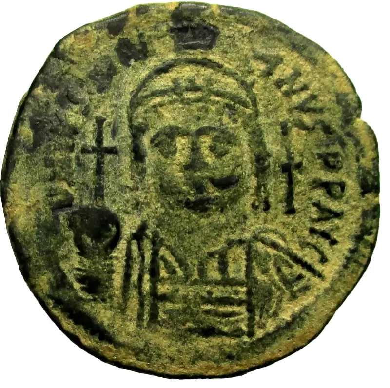 obverse: Impero Bizantino. Giustiniano I 527-565. Ae 40 nummi