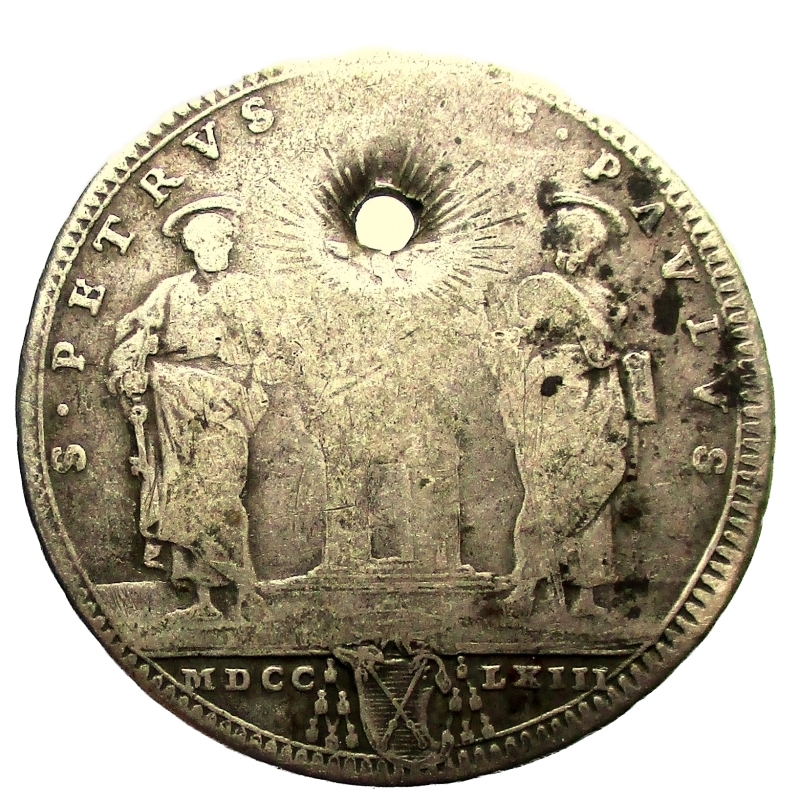 reverse: Zecche Italiane. Roma. Clemente XIII (Carlo della Torre di Rezzonico), 1758-1769. Testone