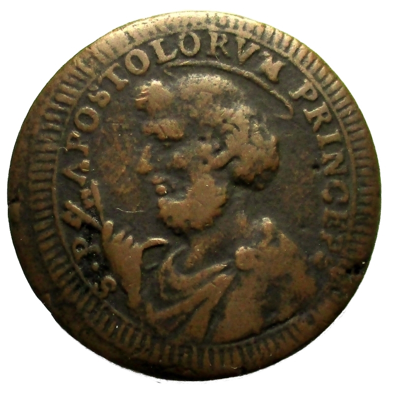obverse: Zecche Italiane Roma. Pio VI (1775-1799). Sampietrino