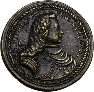 obverse: Filippo V di Spagna (1700-1707).. Medaglia unifacie s.d