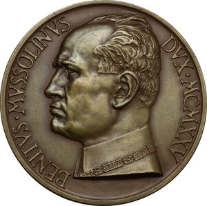 obverse: Medaglia 1925 in onore di Benito Mussolini
