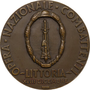 reverse: O.N.C. Littoria. Medaglia A. XI