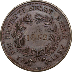 reverse: Medaglia premio, Regia Città di Bassano. 1862