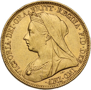 obverse: Australia.  Victoria (1837-1901). Sovereign 1895 M, Melbourne mint